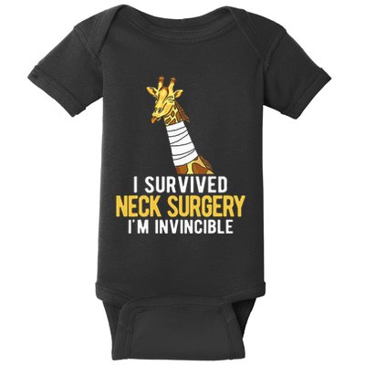 I Survived Neck Surgery Baby Bodysuit