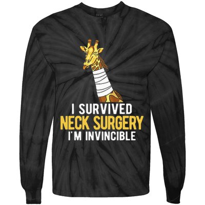 I Survived Neck Surgery Tie-Dye Long Sleeve Shirt