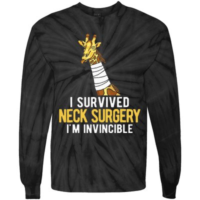 I Survived Neck Surgery Tie-Dye Long Sleeve Shirt