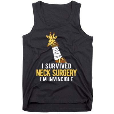 I Survived Neck Surgery Tank Top