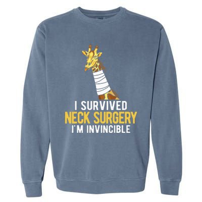 I Survived Neck Surgery Garment-Dyed Sweatshirt