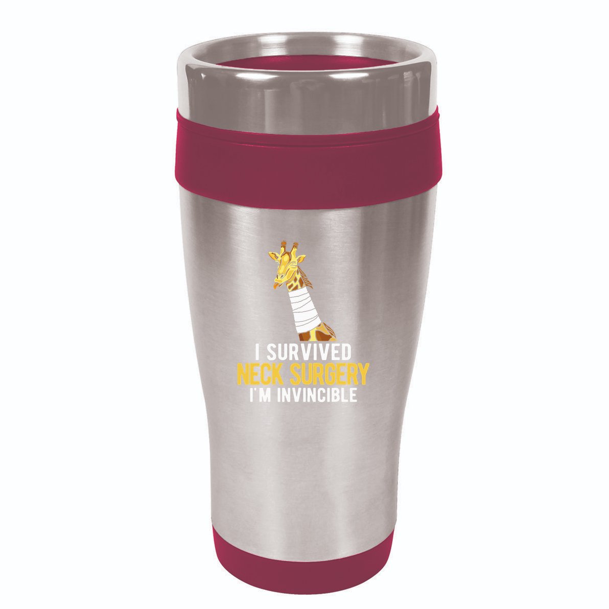 I Survived Neck Surgery 16oz Travel Tumbler