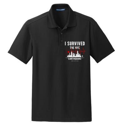 I Survived Nyc Earthquake 2024 Dry Zone Grid Polo