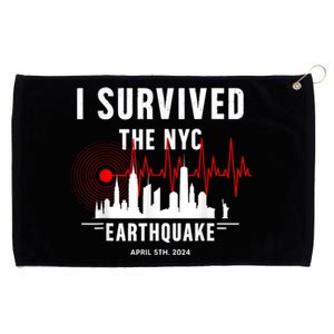 I Survived Nyc Earthquake 2024 Grommeted Golf Towel