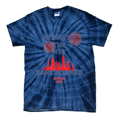 I Survived Nyc Earthquake 2024 Tie-Dye T-Shirt