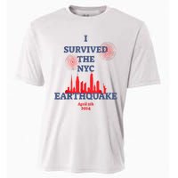 I Survived Nyc Earthquake 2024 Cooling Performance Crew T-Shirt