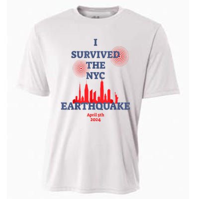 I Survived Nyc Earthquake 2024 Cooling Performance Crew T-Shirt