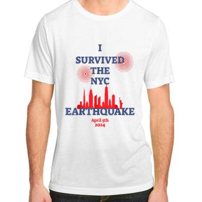 I Survived Nyc Earthquake 2024 Adult ChromaSoft Performance T-Shirt