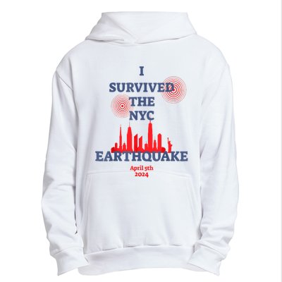 I Survived Nyc Earthquake 2024 Urban Pullover Hoodie