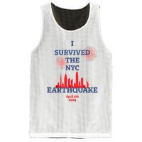 I Survived Nyc Earthquake 2024 Mesh Reversible Basketball Jersey Tank