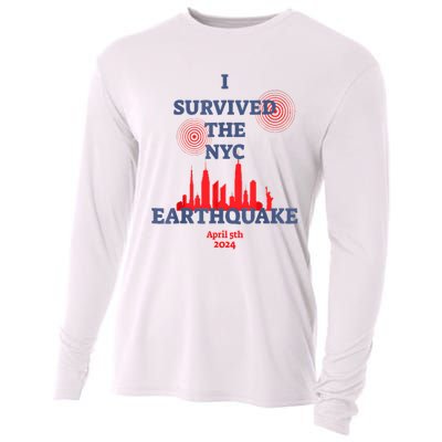 I Survived Nyc Earthquake 2024 Cooling Performance Long Sleeve Crew