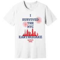 I Survived Nyc Earthquake 2024 Premium T-Shirt