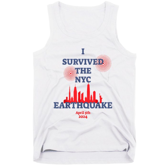 I Survived Nyc Earthquake 2024 Tank Top