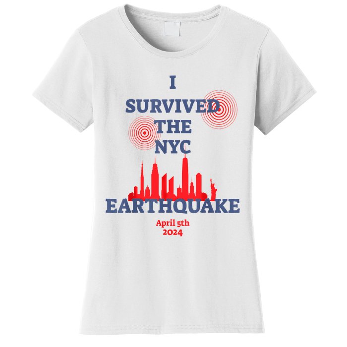 I Survived Nyc Earthquake 2024 Women's T-Shirt