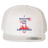 I Survived Nyc Earthquake 2024 Wool Snapback Cap