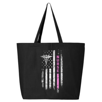 I Survived Nursing School Rn Team Flag Nurse Vintage Gift 25L Jumbo Tote