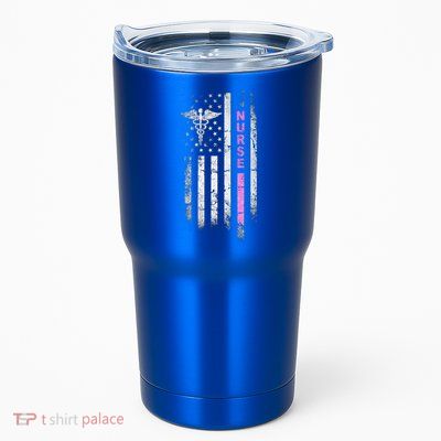 I Survived Nursing School Rn Team Flag Nurse Vintage Gift Tumbler