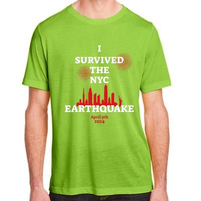 I Survived Nyc Earthquake 2024 Adult ChromaSoft Performance T-Shirt