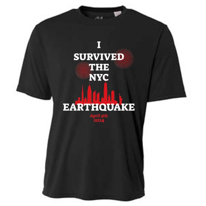 I Survived Nyc Earthquake 2024 Cooling Performance Crew T-Shirt