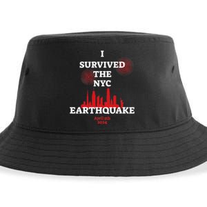 I Survived Nyc Earthquake 2024 Sustainable Bucket Hat