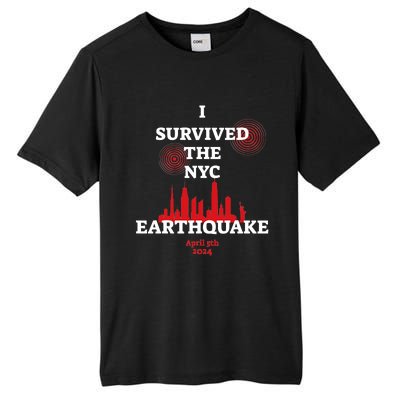 I Survived Nyc Earthquake 2024 Tall Fusion ChromaSoft Performance T-Shirt