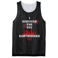 I Survived Nyc Earthquake 2024 Mesh Reversible Basketball Jersey Tank