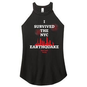 I Survived Nyc Earthquake 2024 Women's Perfect Tri Rocker Tank