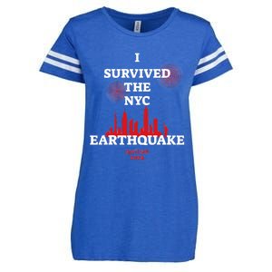 I Survived Nyc Earthquake 2024 Enza Ladies Jersey Football T-Shirt