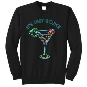 ItS Shots OClock Tequila & Whiskey Lover Drinking Wine Sweatshirt