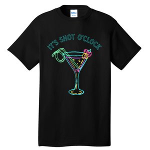 ItS Shots OClock Tequila & Whiskey Lover Drinking Wine Tall T-Shirt