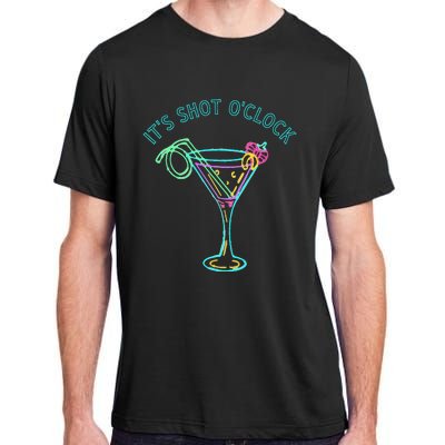 ItS Shots OClock Tequila & Whiskey Lover Drinking Wine Adult ChromaSoft Performance T-Shirt