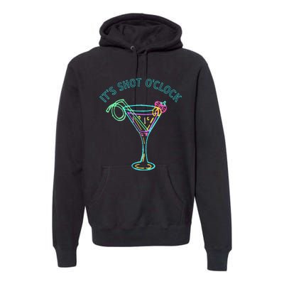 ItS Shots OClock Tequila & Whiskey Lover Drinking Wine Premium Hoodie