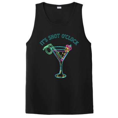 ItS Shots OClock Tequila & Whiskey Lover Drinking Wine PosiCharge Competitor Tank