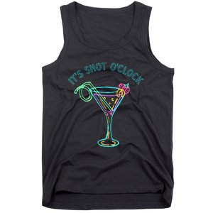 ItS Shots OClock Tequila & Whiskey Lover Drinking Wine Tank Top