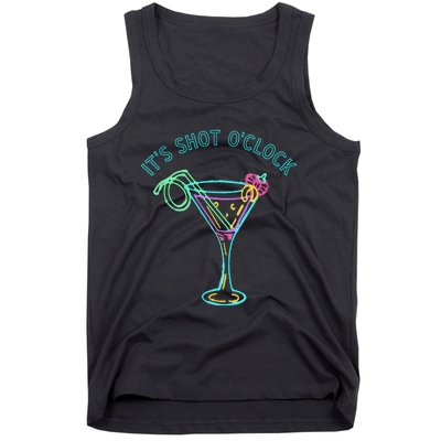 ItS Shots OClock Tequila & Whiskey Lover Drinking Wine Tank Top