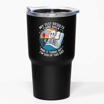 IM Sick Of My Test Result Funny Skeleton Saying Meme Tumbler