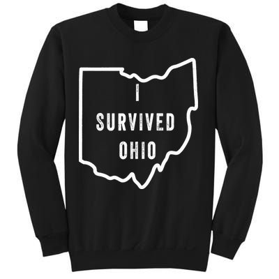 I Survived Ohio Meme Retro Shirt Funny I Survived Ohio Sweatshirt