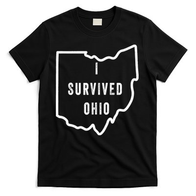 I Survived Ohio Meme Retro Shirt Funny I Survived Ohio T-Shirt