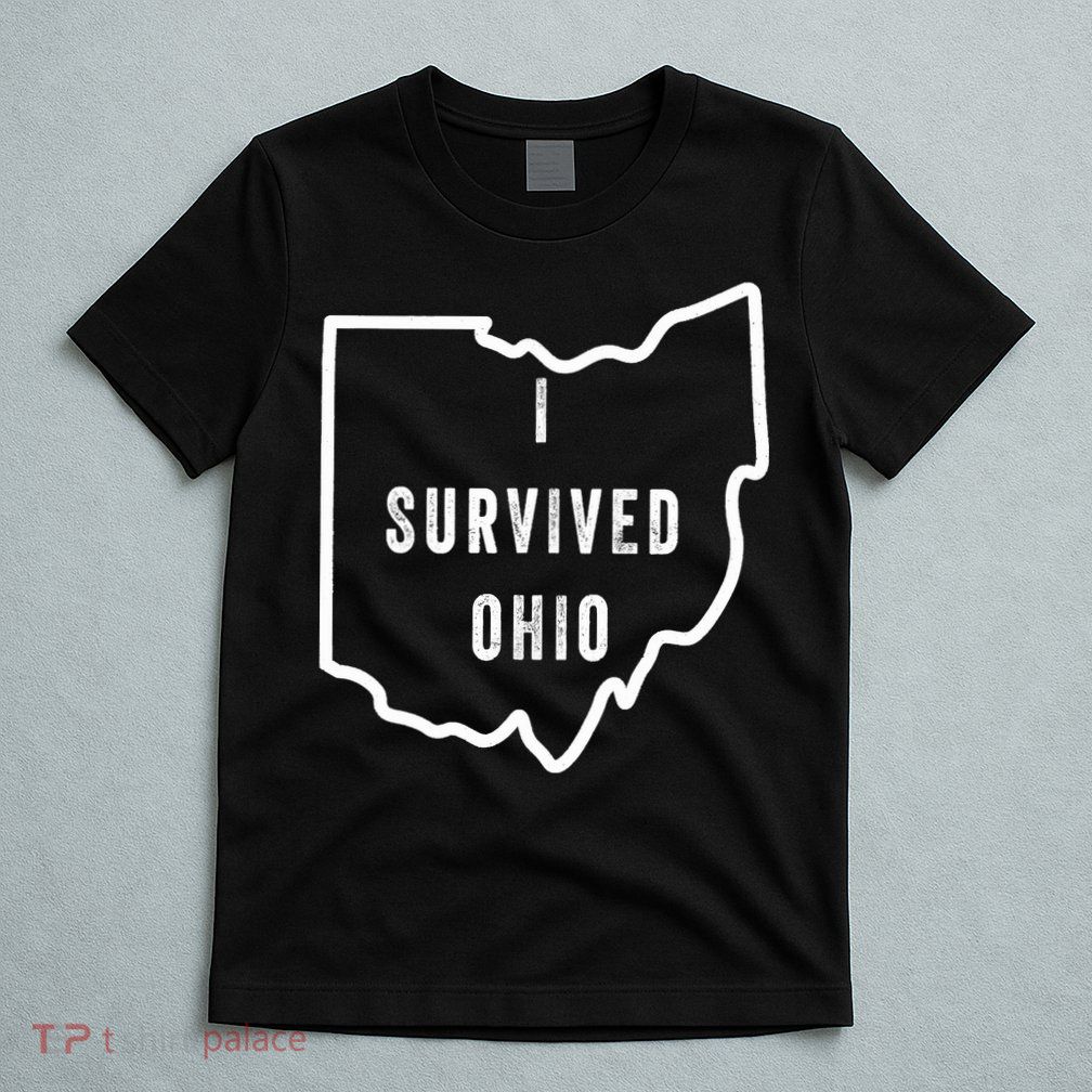 I Survived Ohio Meme Retro Shirt Funny I Survived Ohio T-Shirt