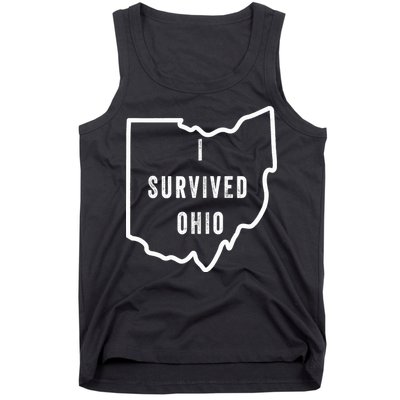 I Survived Ohio Meme Retro Shirt Funny I Survived Ohio Tank Top