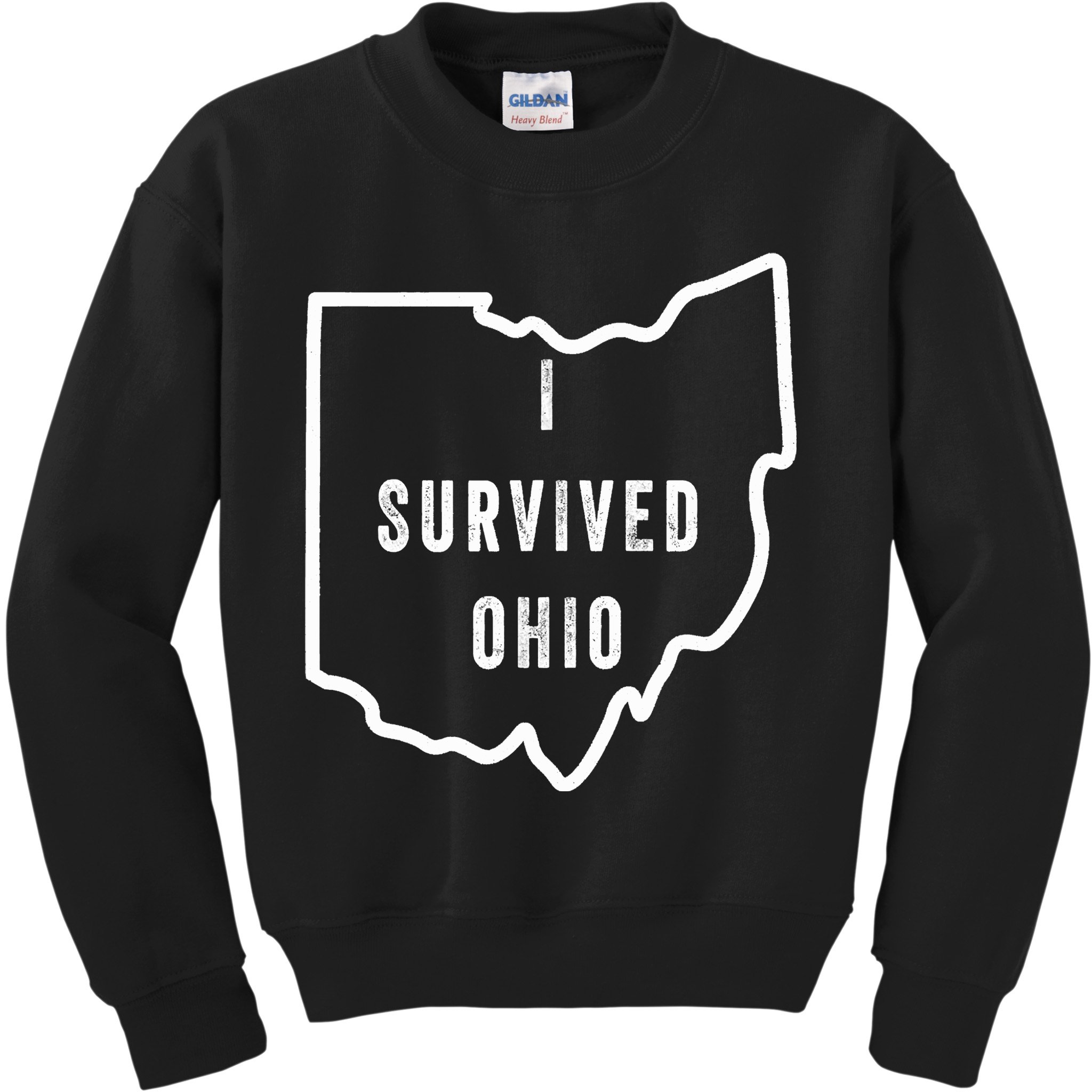 I Survived Ohio Meme Retro Shirt Funny I Survived Ohio Kids Sweatshirt