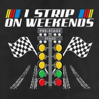 I Strip On Weekends Funny Drag Racer Race Car Drag Racing Golf Towel
