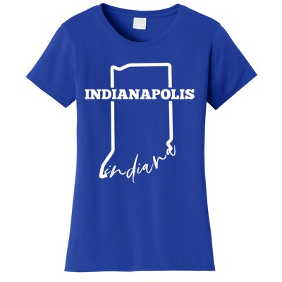 Indianapolis State Of Indiana / Minimalistic Indianapolis Gift Women's T-Shirt