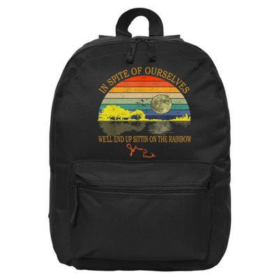 In SPite Of Ourselves We'll End Up Sittin On The Rainbow 16 in Basic Backpack