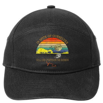 In SPite Of Ourselves Well End Up Sittin Rainbow 7-Panel Snapback Hat