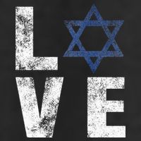 Israel Star of David Retro Jewish Gifts 7 Panel Mesh Trucker Snapback Hat