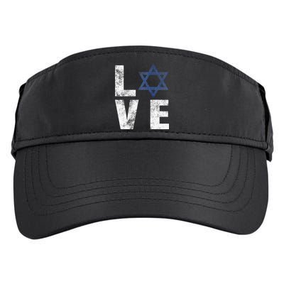 Israel Star of David Retro Jewish Gifts Adult Drive Performance Visor