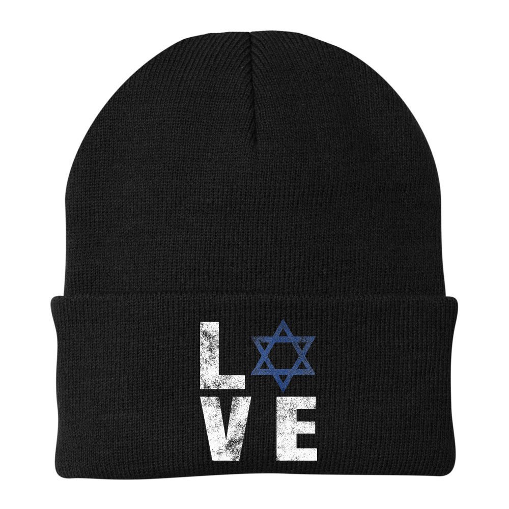 Israel Star of David Retro Jewish Gifts Beanie