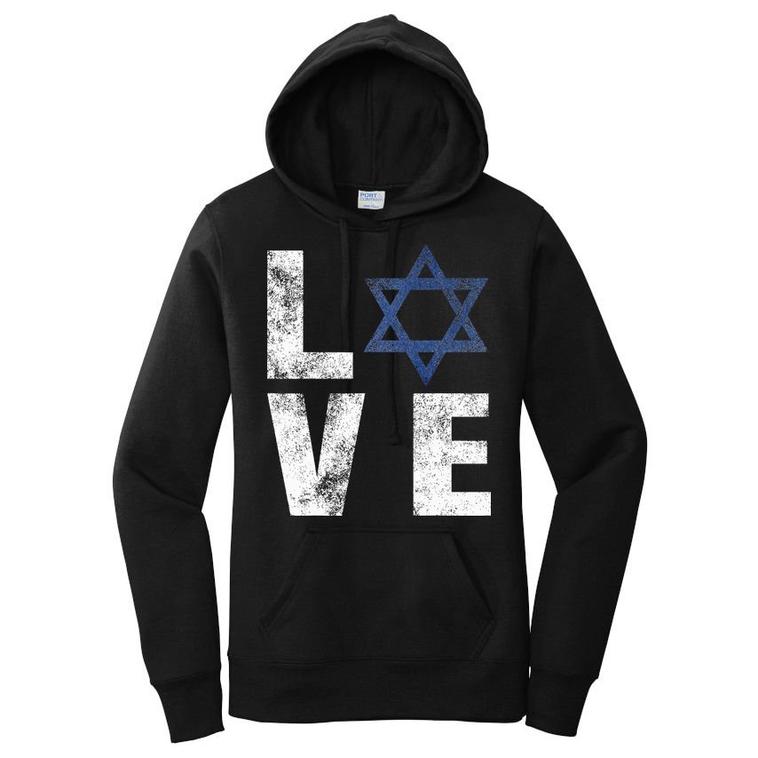 Israel Star of David Retro Jewish Gifts Women's Pullover Hoodie