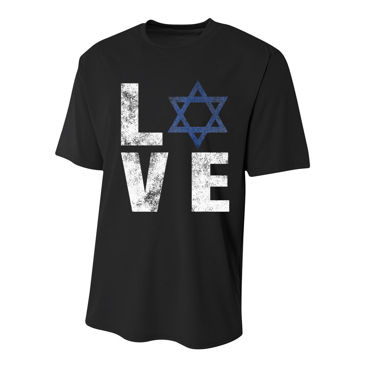 Israel Star of David Retro Jewish Gifts Youth Performance Sprint T-Shirt